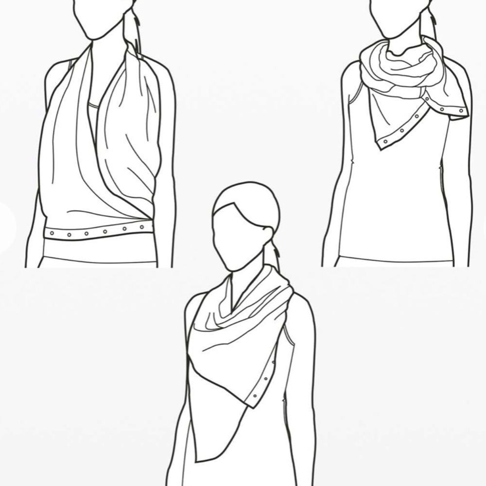 Lululemon Vinyasa Wrap Heathered Grey Scarf - Picture 6 of 6